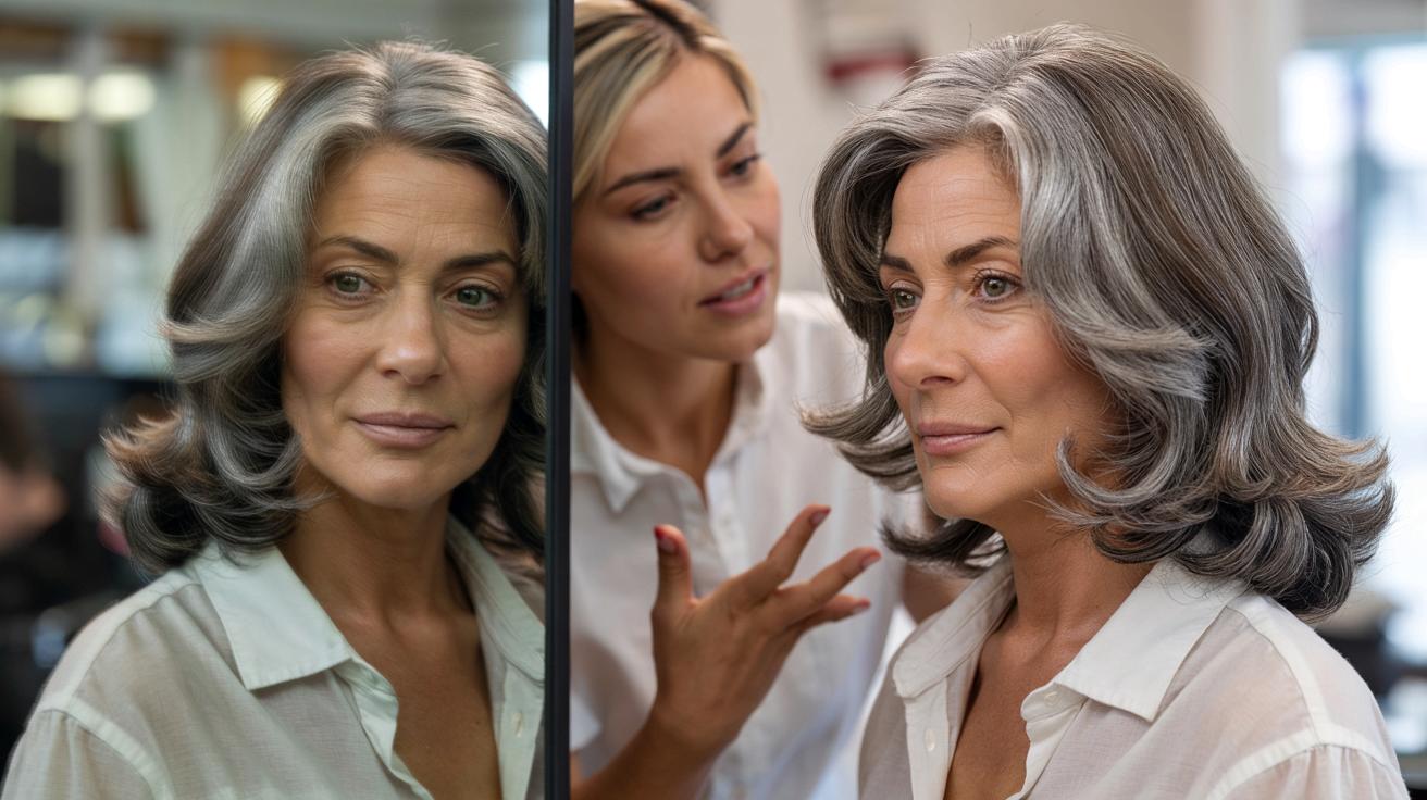 Fryzjer ostrzega: ta długość siwych włosów dodaje lat twarzy