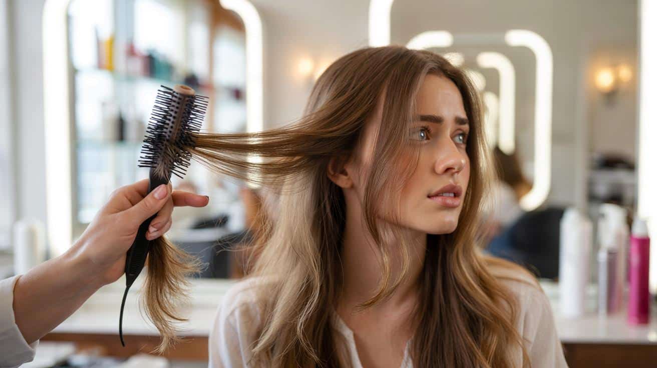 Fryzjer mówi dlaczego rozczesuje włosy od końcówek a nie od nasady i co to zmienia