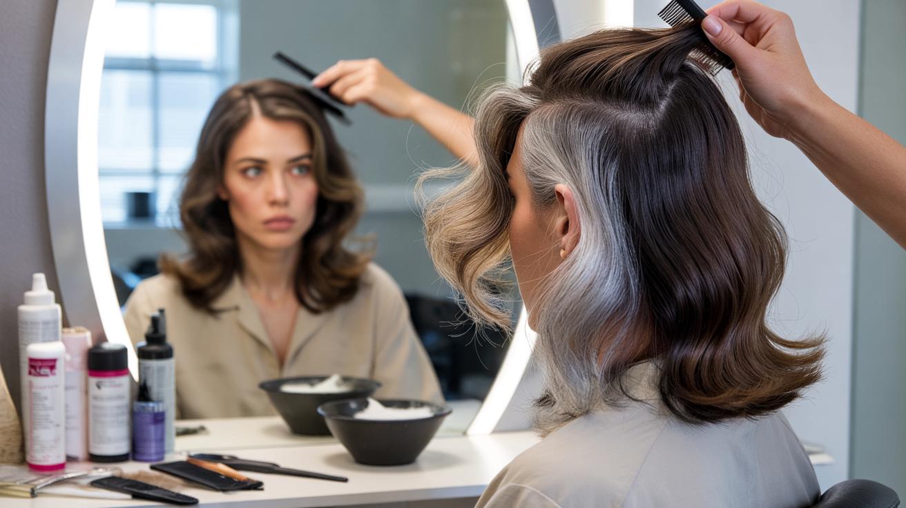 Fryzjer wyjaśnia : dlaczego twoje włosy farbowane siwieja szybciej i błąd przy domowym kolorowaniu który to przyspiesza