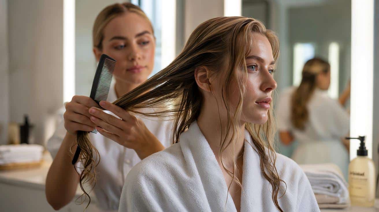 Fryzjer zdradza jak czesać mokre włosy aby ich nie uszkodzić