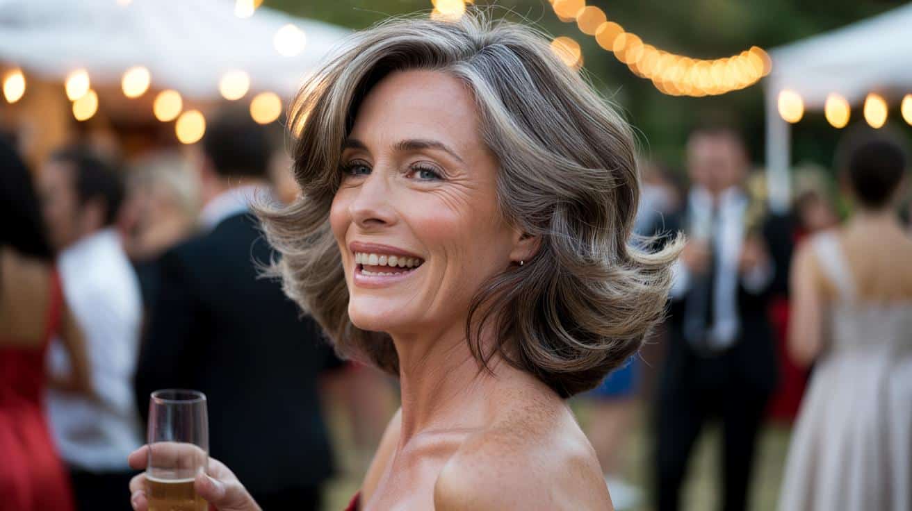 Fryzura idealna na wesele po 40 która nie wymaga stylizacji