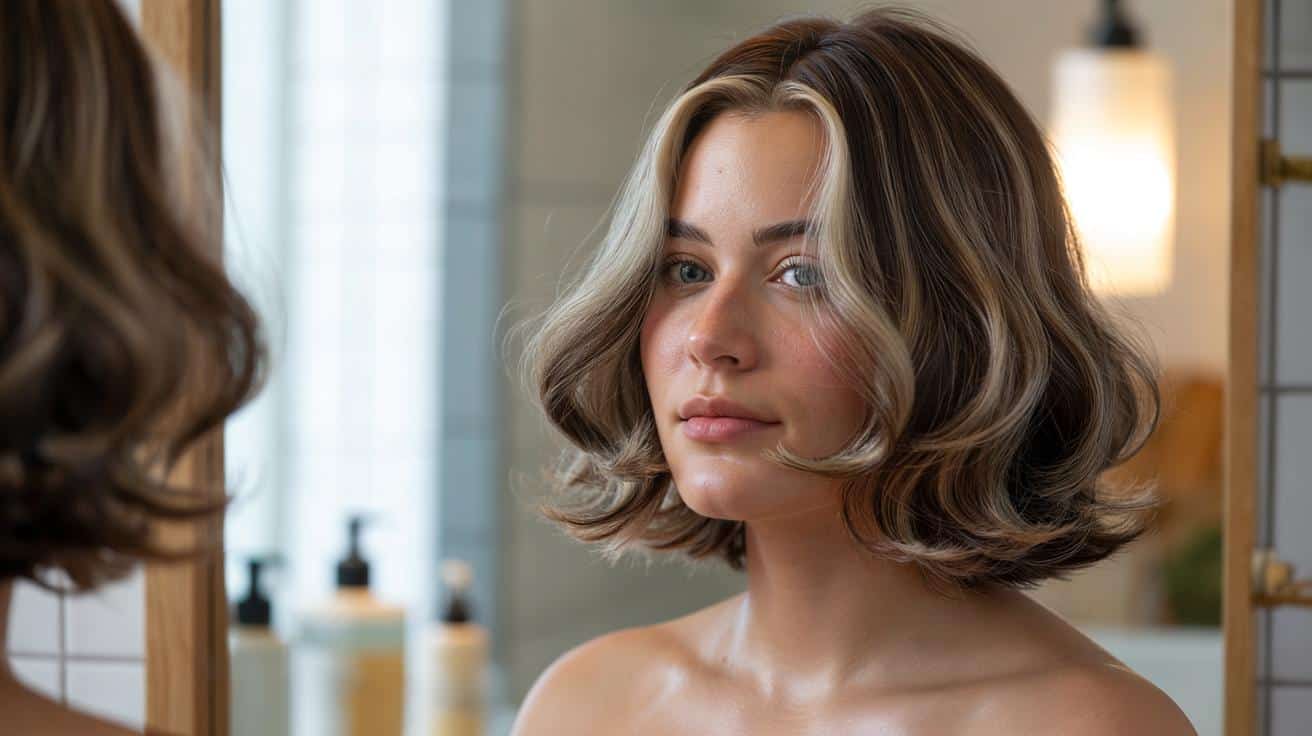 Fryzura która pasuje do okrągłej twarzy i podwójnego podbródka