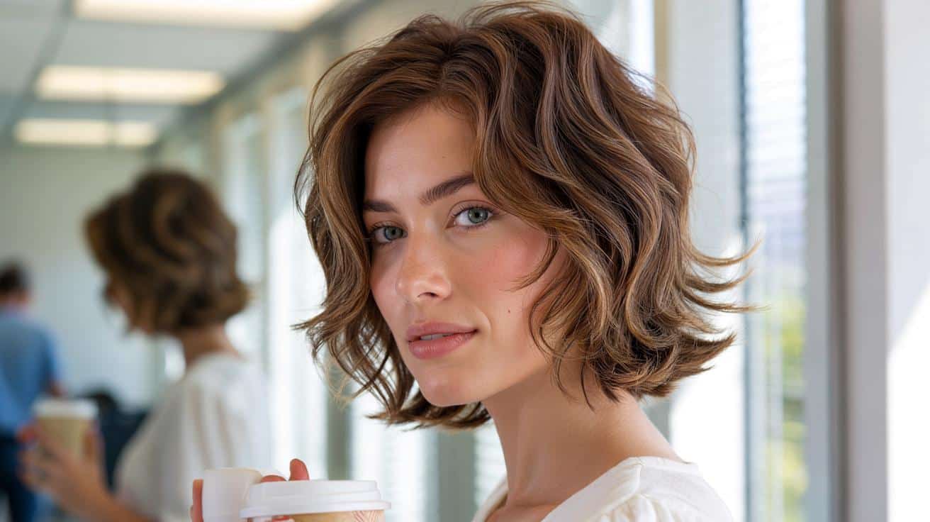 Ta fryzura sprawia, że włosy wyglądają świeżo i naturalnie