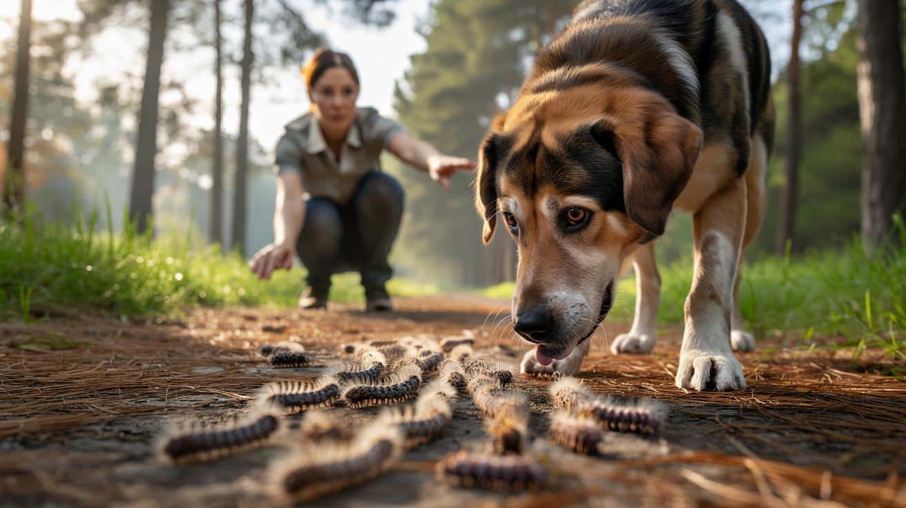 Gąsienice procesjonarki a pies: groźne objawy, których nie wolno lekceważyć
