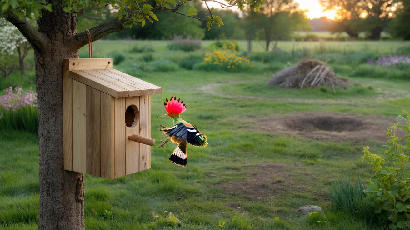 Gdzie powiesić budkę lęgową dla dudka, żeby naprawdę do nas przyleciał