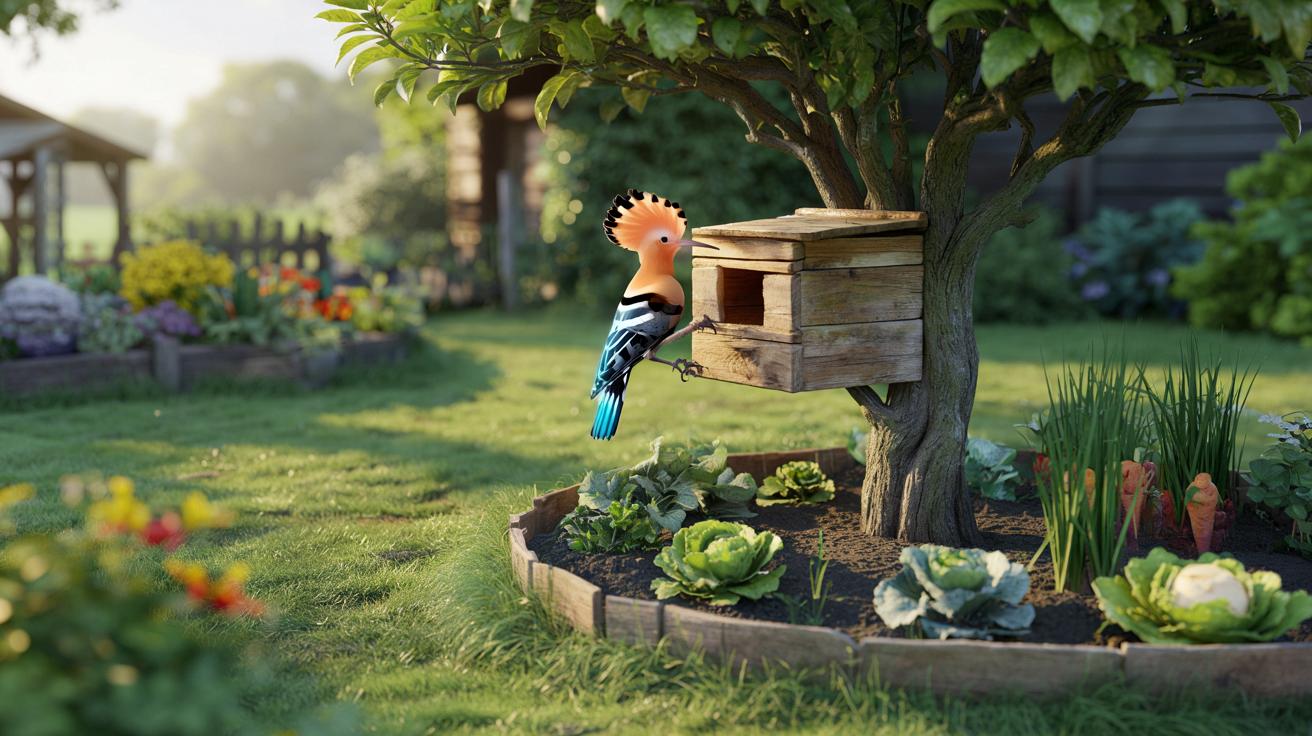 Gdzie powiesić budkę lęgową, żeby przyciągnąć dudka do ogrodu