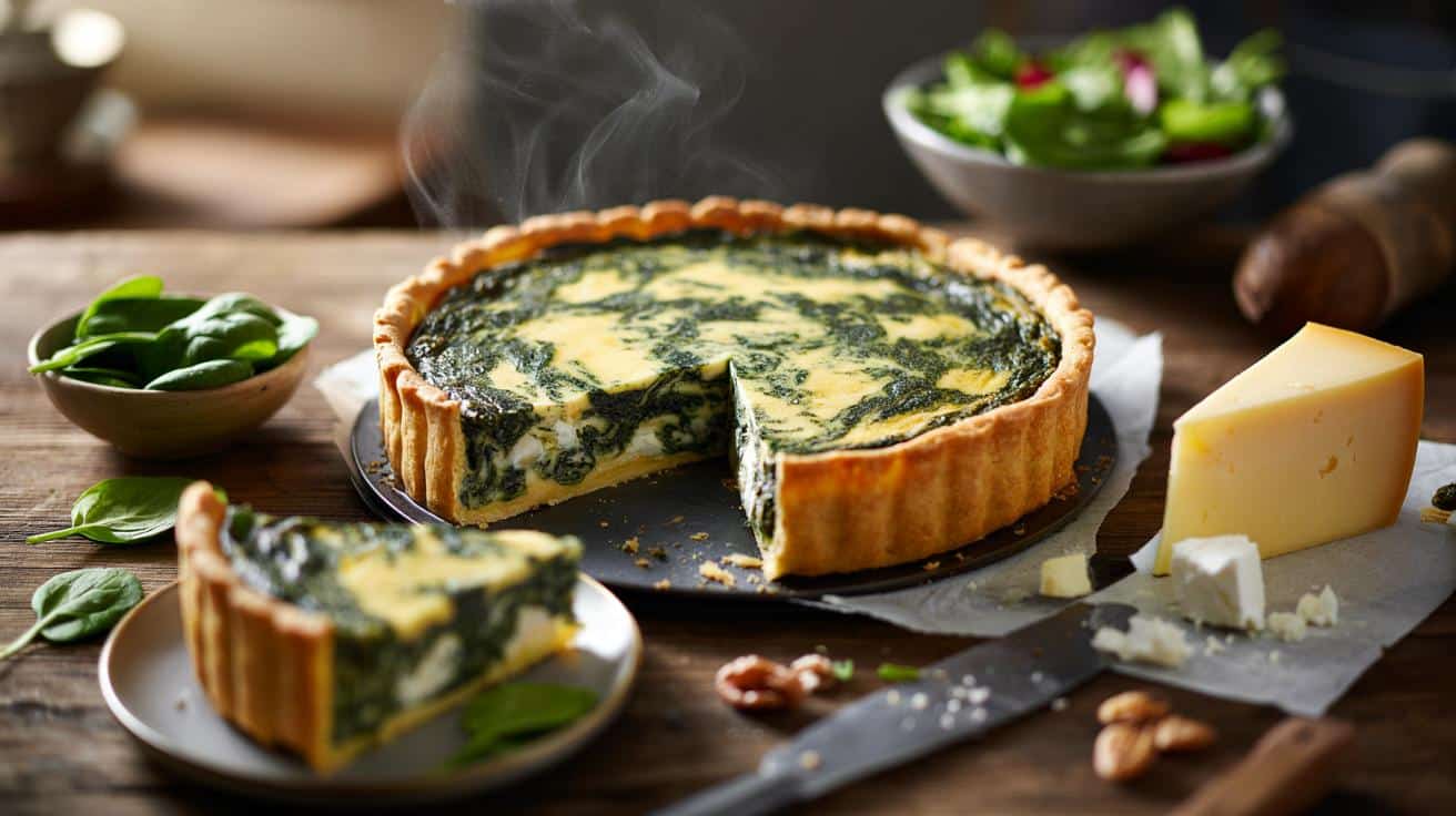 Genialna tarta ze szpinakiem i serem: robię wieczorem, znika następnego dnia