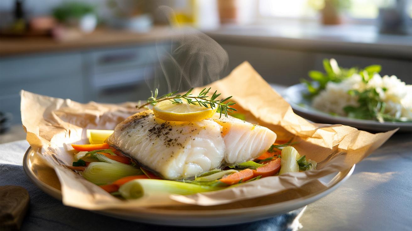 Genialny dorsz z piekarnika w papierze: lekki obiad w 12 minut