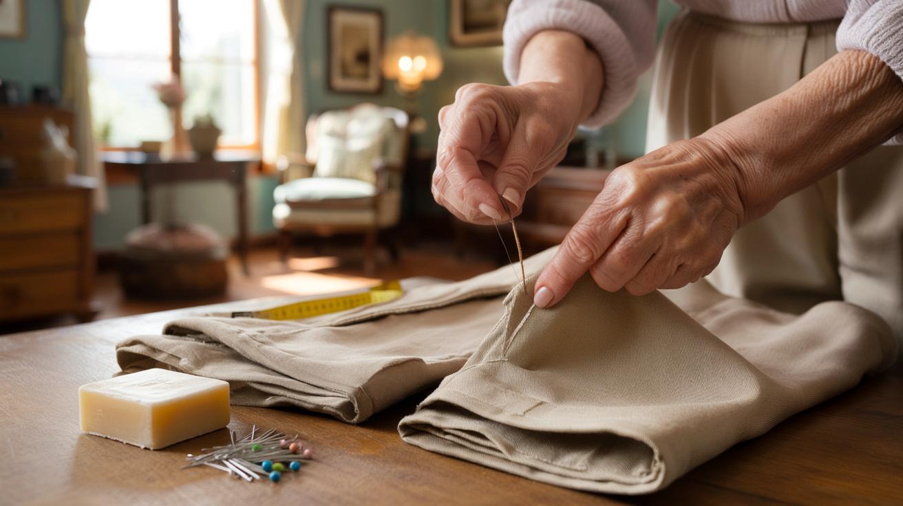 Genialny trik babci: jak skrócić spodnie bez maszyny i żelazka