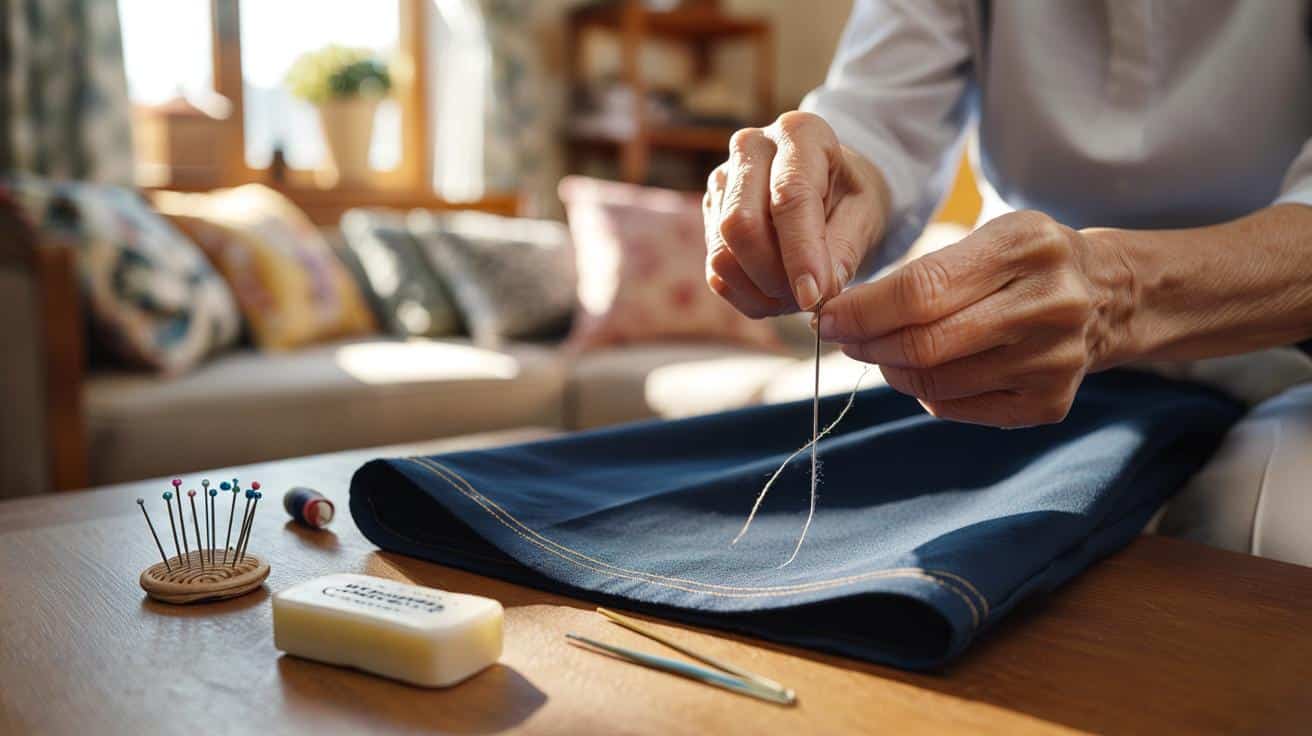 Genialny trik babci na idealny podwinięty dół spodni bez maszyny