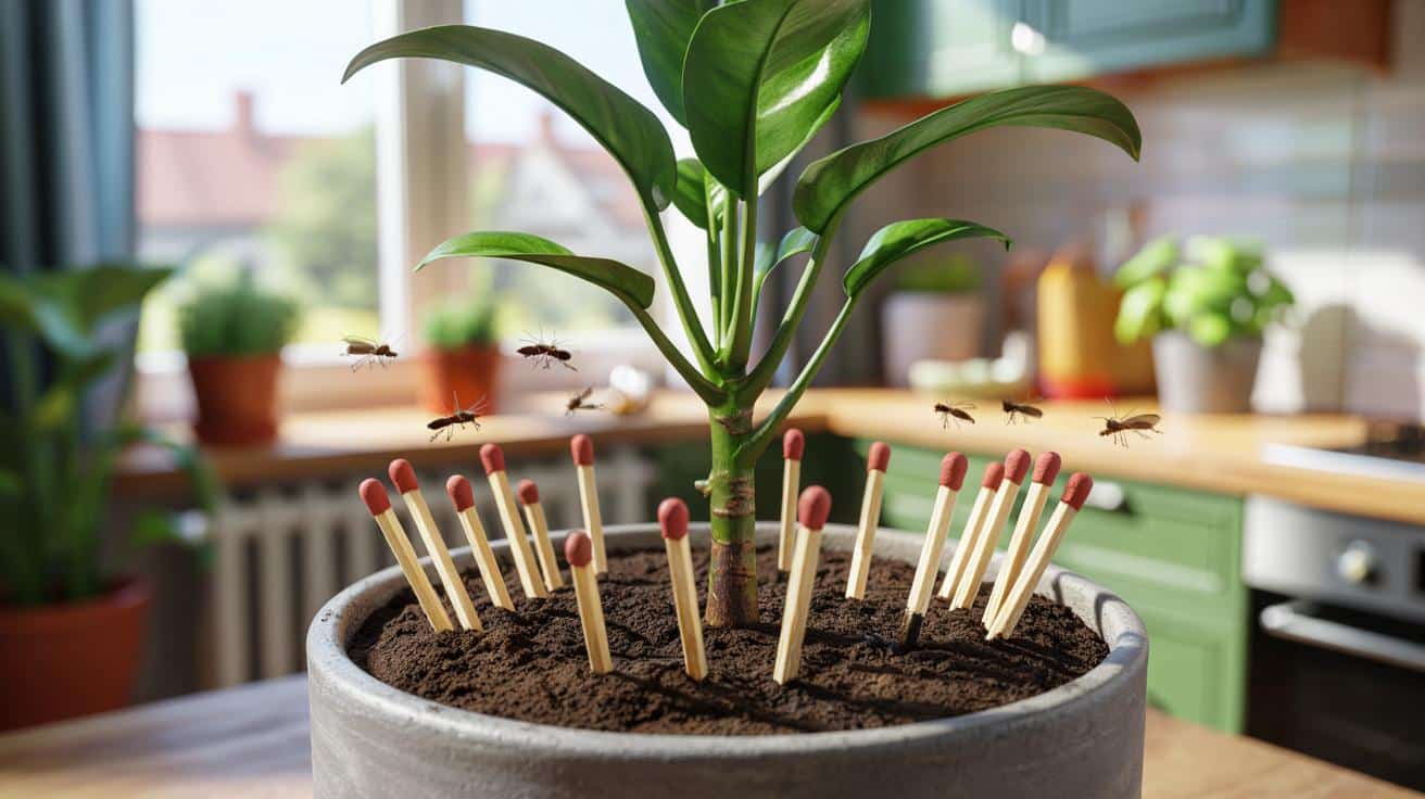 Genialny trik florystów na muszki w doniczkach: wystarczy jedna rzecz