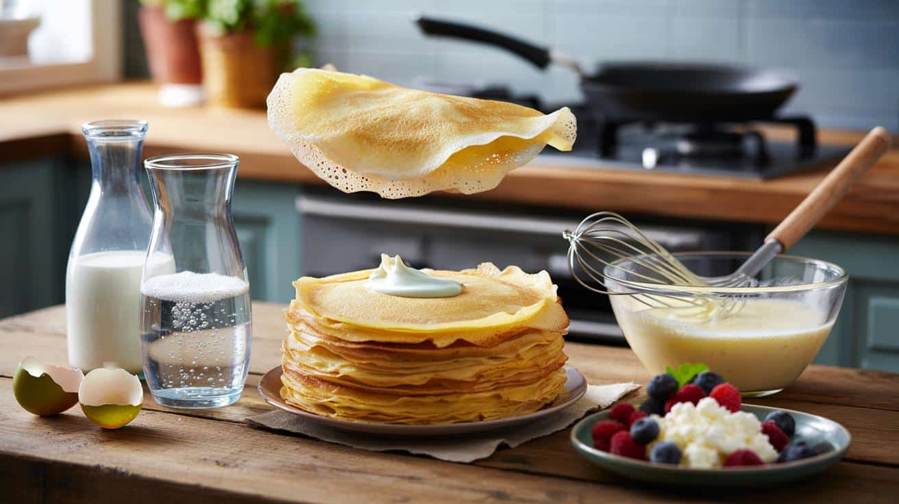 Genialny trik na lekkie naleśniki: zamień połowę mleka na ten prosty dodatek