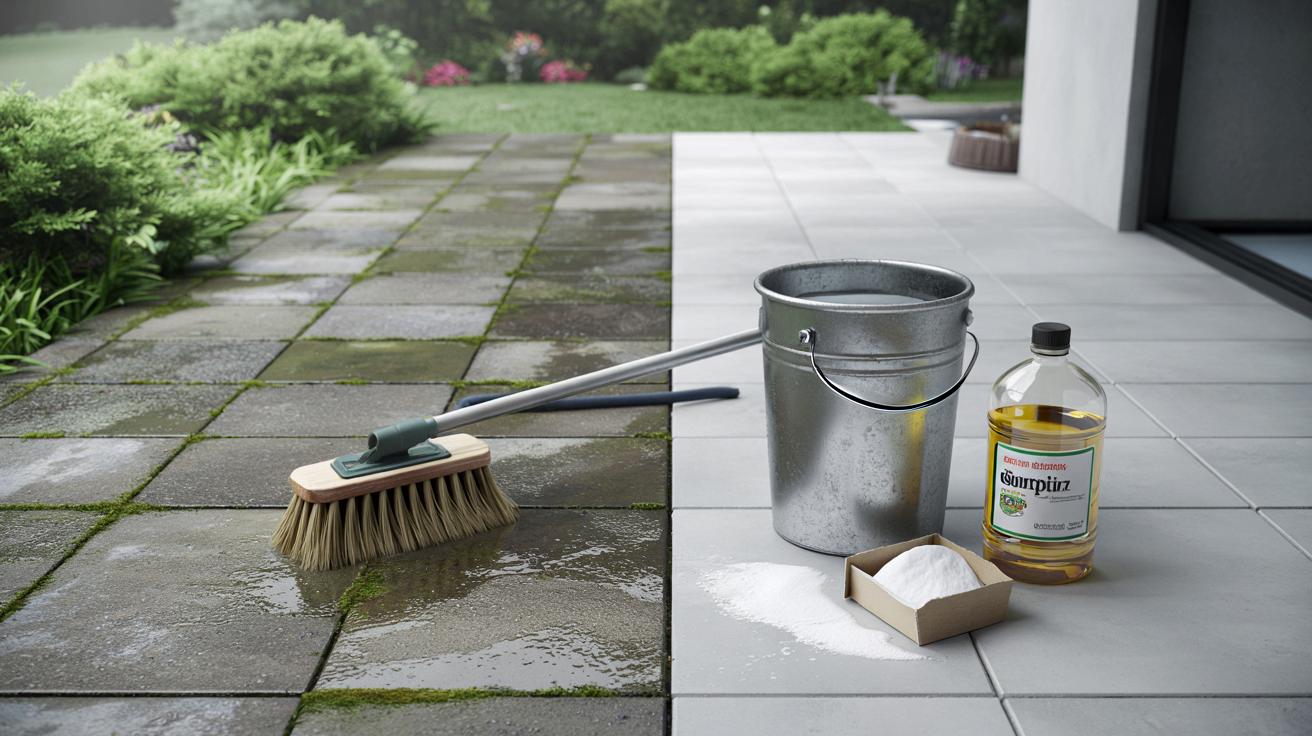 Genialny trik na mech na tarasie: dwa składniki z kuchennej szafki