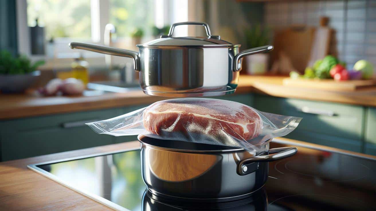 Genialny trik z dwiema garnekami: jak szybko rozmrozić mięso bez mikrofalówki