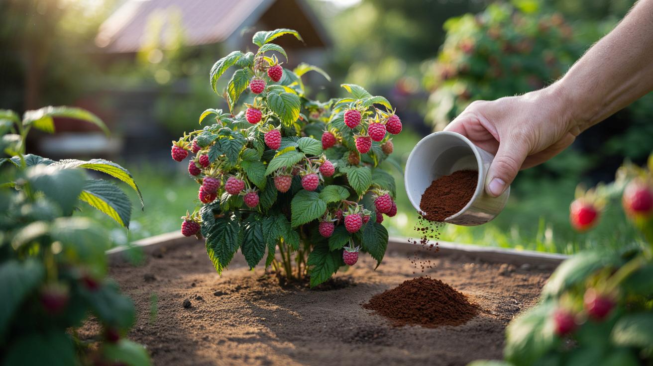 Genialny trik z kubkiem i fusami z kawy: malin więcej niż kiedykolwiek
