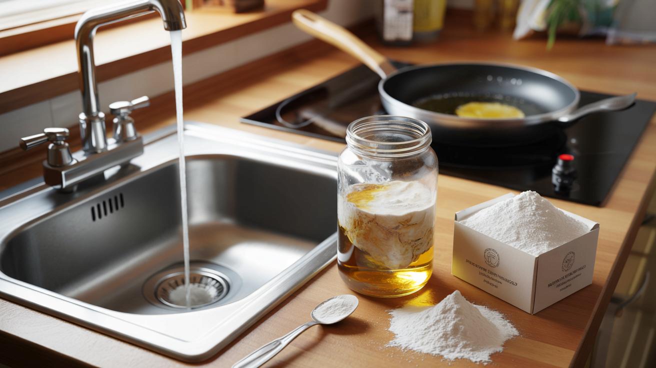 Genialny trik z kuchni: jak proszek zwiąże zużytą olej i uratuje zlew