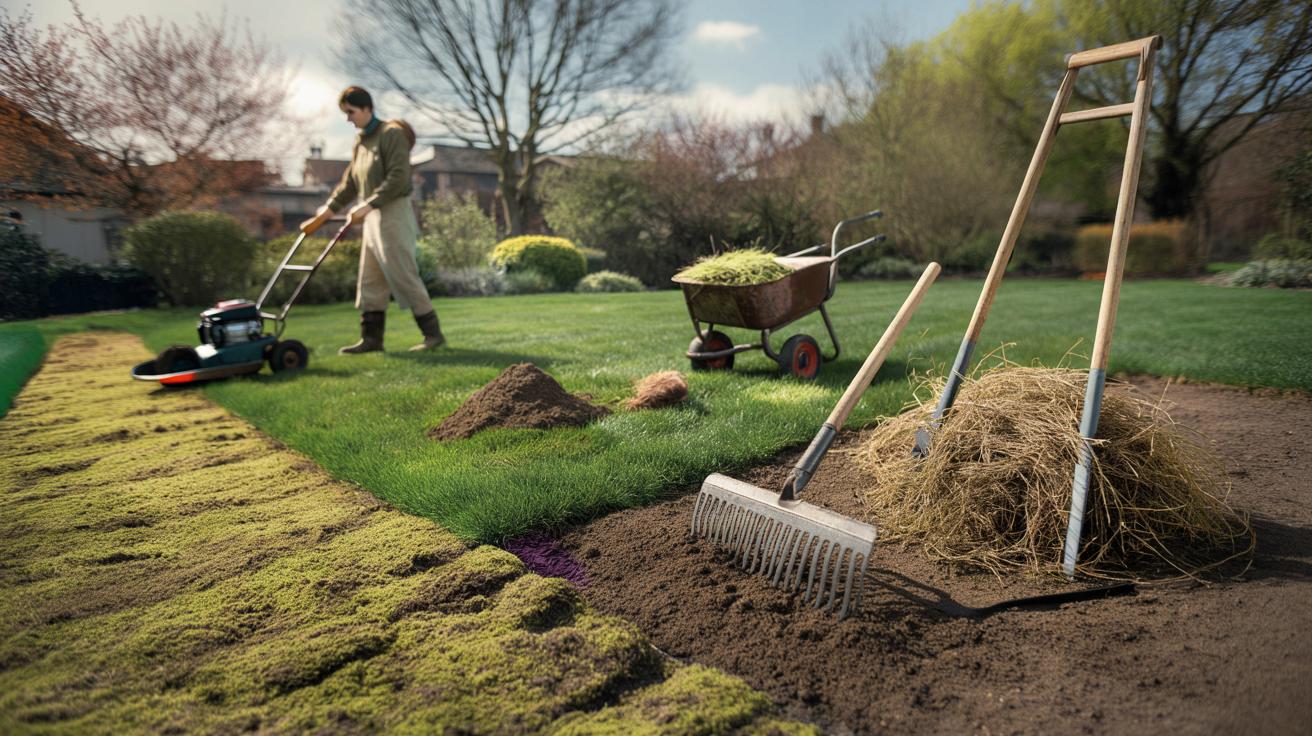 Gęstszy trawnik bez mchu już w marcu dzięki trzem prostym pracom, które przynoszą widoczne efekty