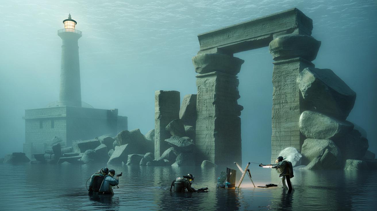 Gigant z głębin: podwodni archeolodzy natrafili na ślady latarni z Aleksandrii