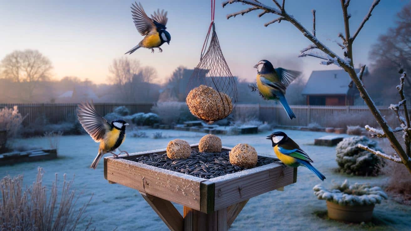 O której godzinie sikorki zaglądają do ogrodu zimą? Ten trik działa