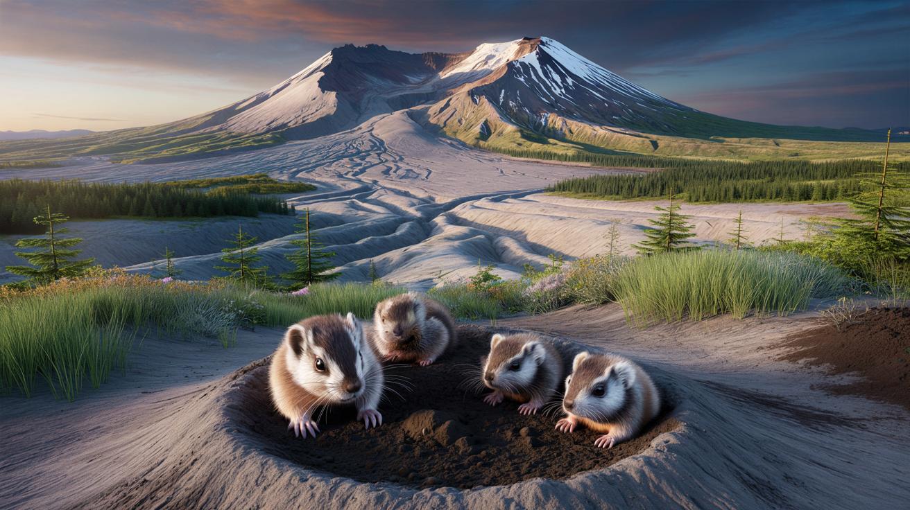 Gofry na wulkanie: jak kilka gryzoni uratowało Mount St. Helens po katastrofalnej erupcji