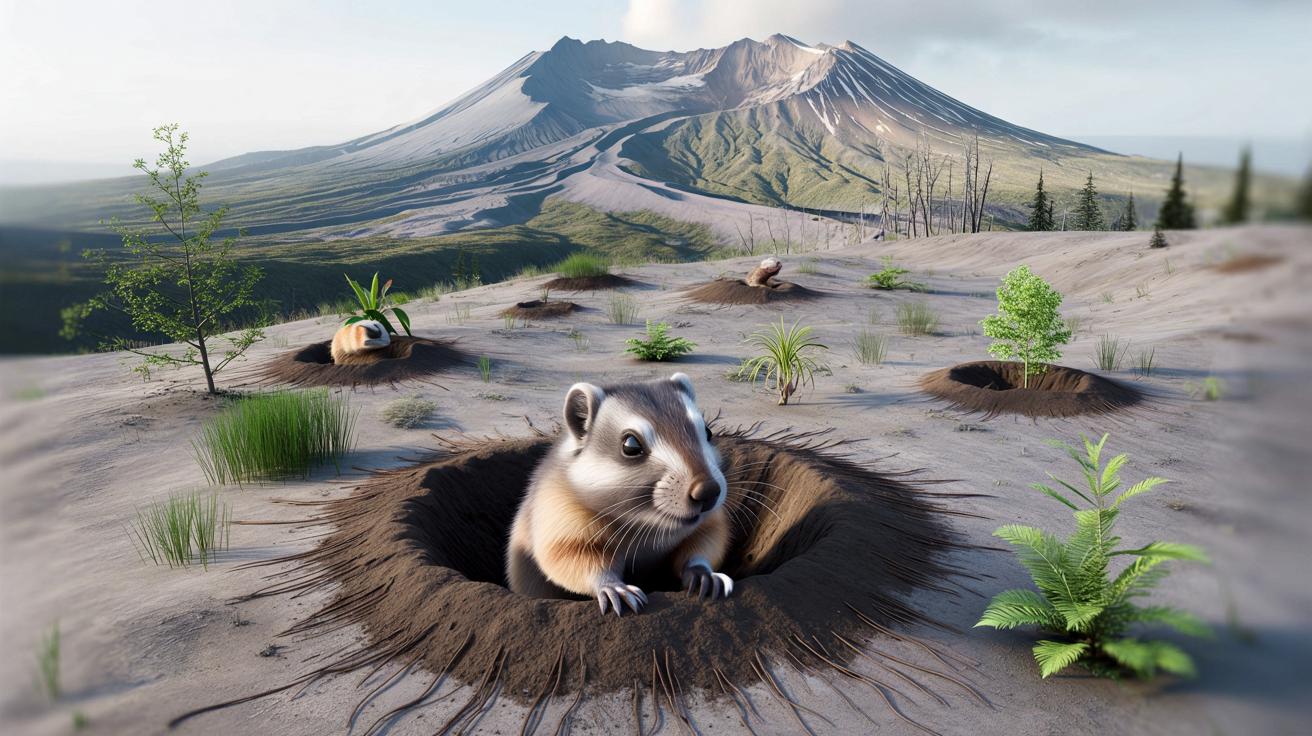 Gophery kontra wulkan: jak małe gryzonie uratowały Mount St. Helens i zaskoczyły naukowców