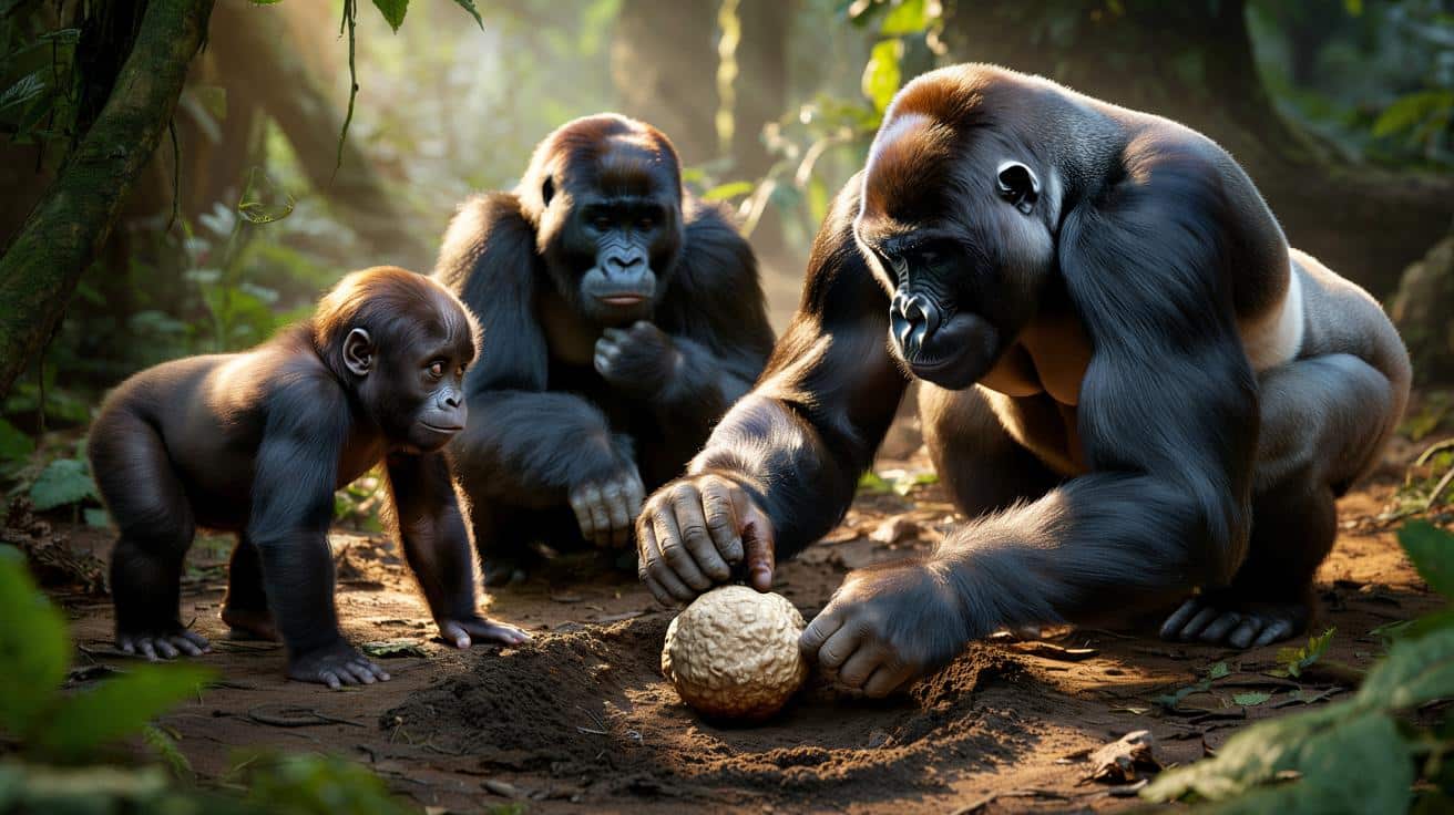 Goryle z Konga mają własną „kuchnię”. Naukowcy zaskoczeni ich gustem