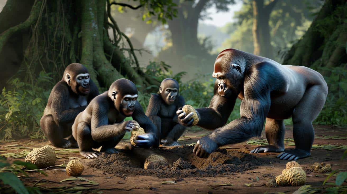 Goryle z Konga mają własną „kuchnię”. Naukowcy są zaskoczeni