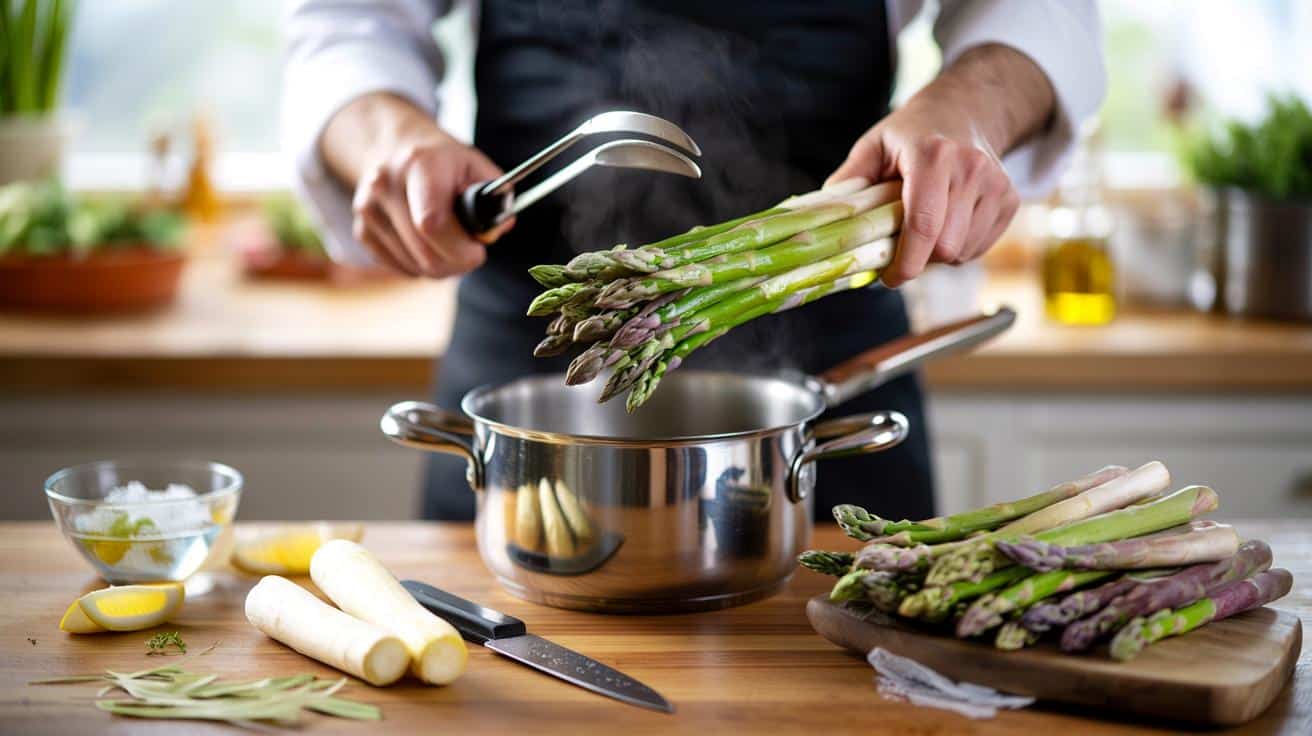 Gotowanie szparagów bez straty smaku i witamin. Trik szefa z tytułem mistrza