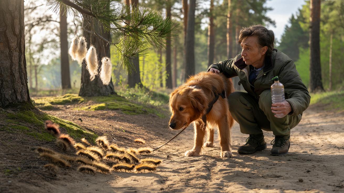 Groźne gąsienice w lasach: sezon ryzyka dla psów trwa już dużo dłużej