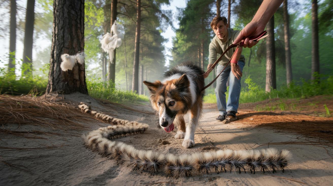 Groźne gąsienice w lasach: wiosenny koszmar dla psów trwa dłużej