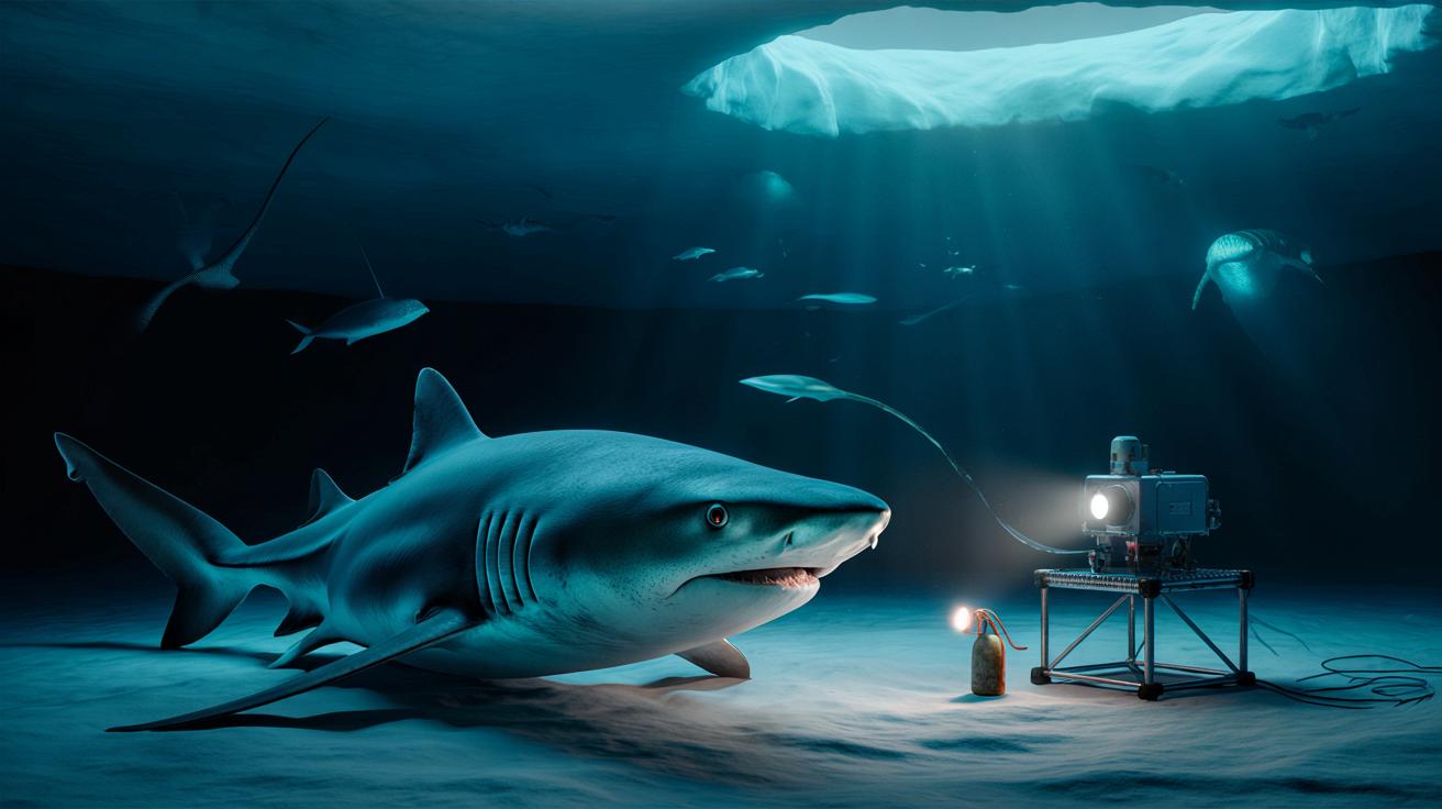 Historyczne nagranie spod lodów Antarktydy: naukowcy filmują tajemniczego rekina głębinowego