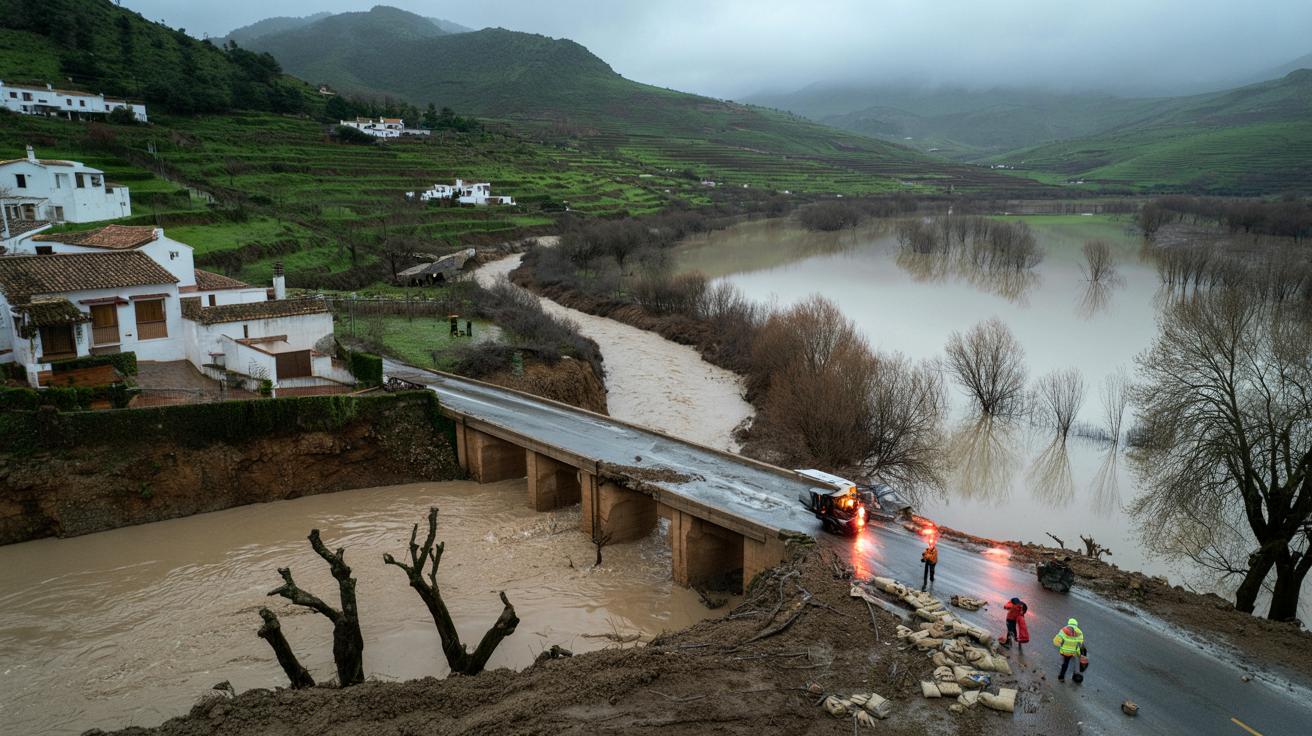 Hiszpania tonie w deszczu: najbardziej mokry zimowy sezon od 47 lat