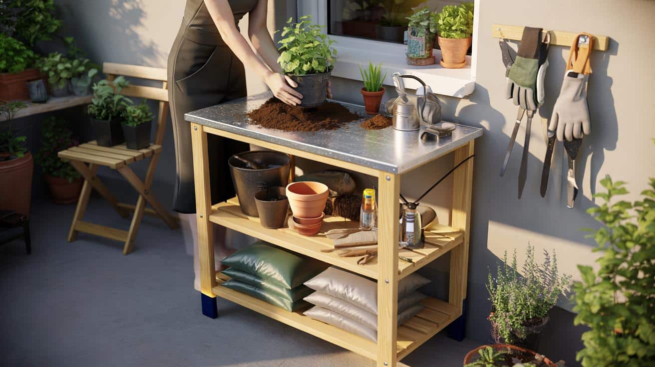 Hit do małych ogródków i balkonów: mebel z Lidla za grosze porządkuje cały kąt