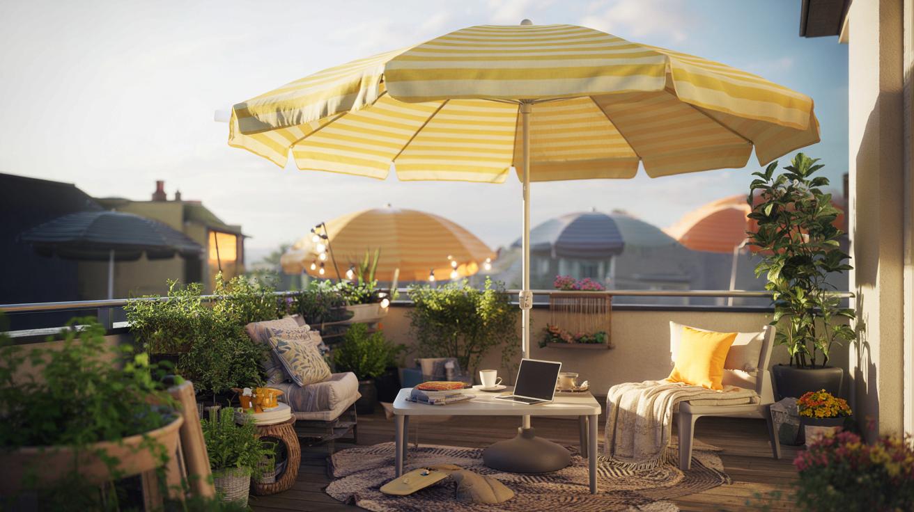 IKEA zaskakuje hitem na wiosnę: parasol HÖGÖN, który zmienia balkon i ogród