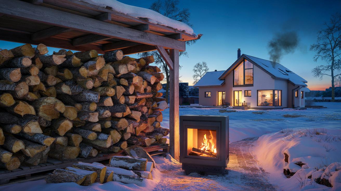 Ile drewna potrzeba na ogrzanie domu 80–120 m² przez całą zimę?