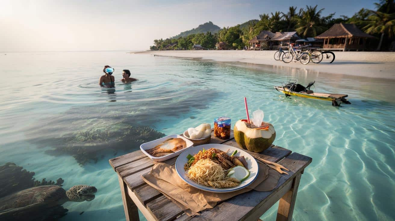 Indonezyjska wyspa z morzem jak zupa i obiadem za 8 zł