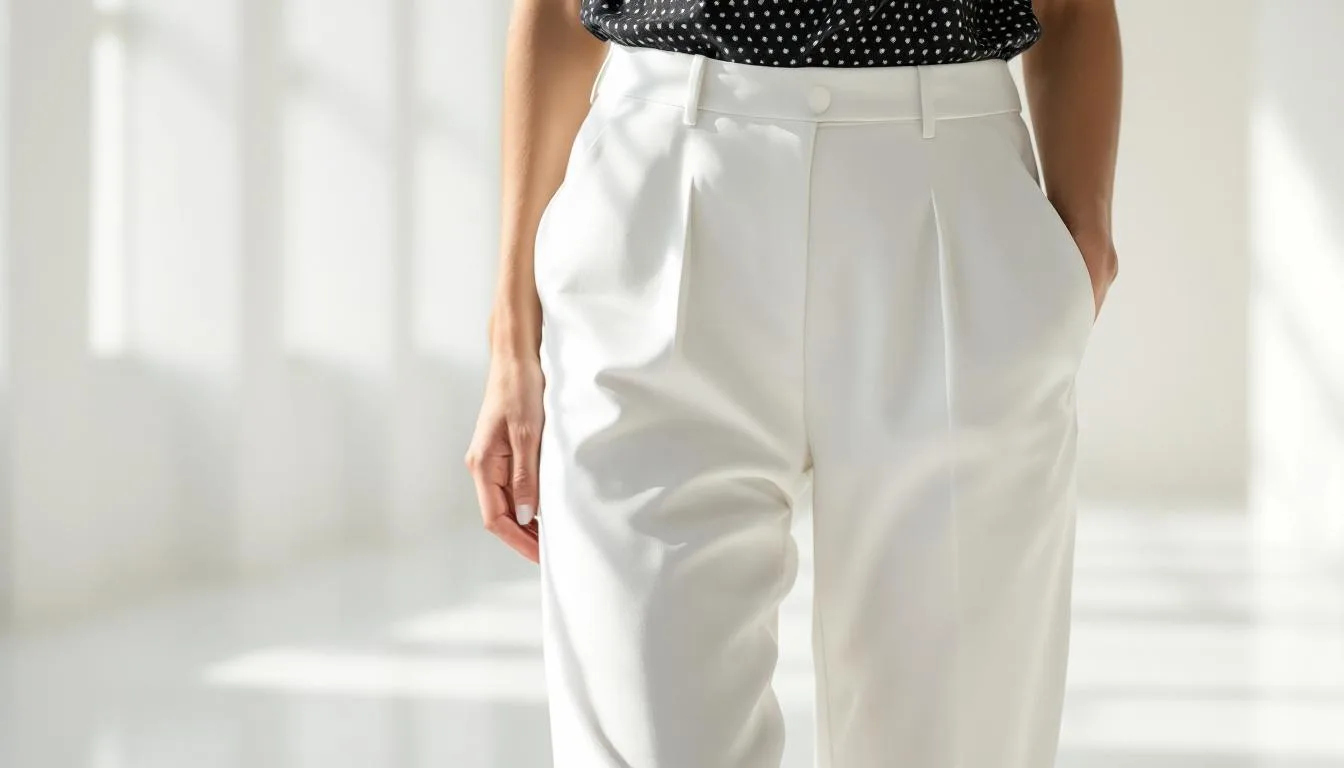 Ines de la Fressange postawiła na białe spodnie na pokazie Chanel, efekt zachwyca