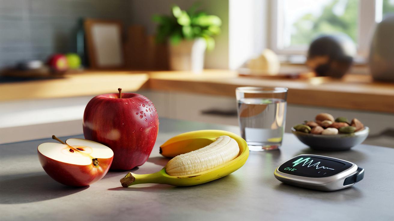Jabłko czy banan: który owoc łagodniej wpływa na poziom cukru?