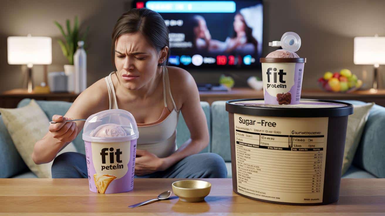 Jadasz lody fit z erytrytolem? W dużych ilościach powodują wzdęcia