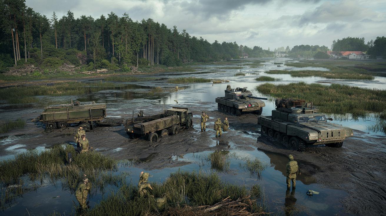 Jak bagna i lasy mogą zatrzymać czołgi? Europa zmienia myślenie o obronie