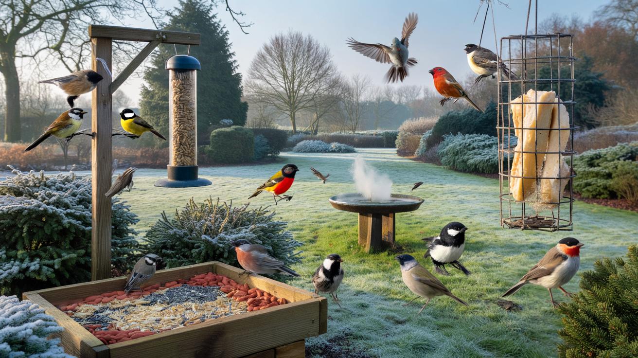 Jak Brytyjczycy karmią ptaki zimą i mają pełne życia ogrody
