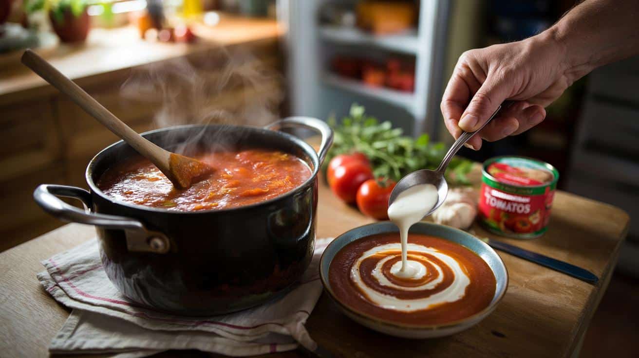 Jak jeden prosty składnik z lodówki potrafi poprawić smak domowej zupy pomidorowej