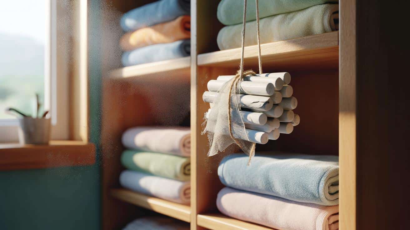 Jak kawałek kredy w szafce pomaga pochłaniać wilgoć