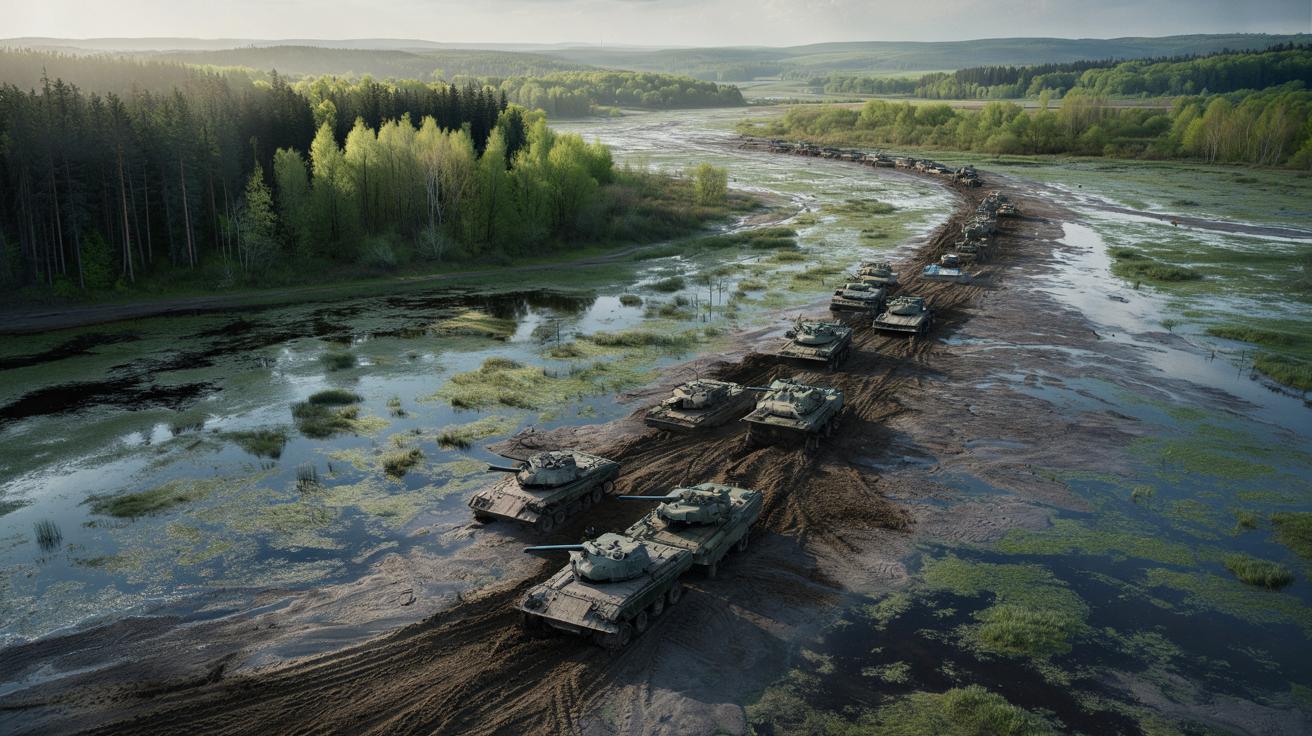 Jak lasy, bagna i rzeki mogą zatrzymać czołgi w Europie