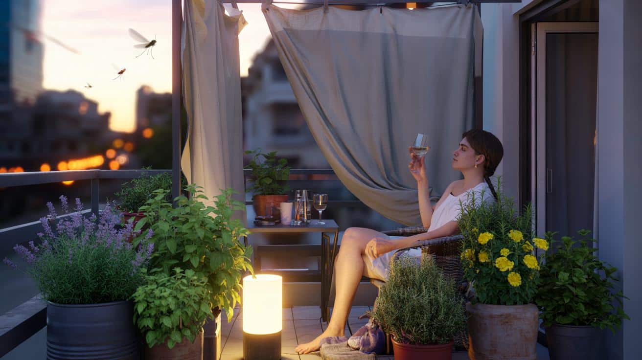 Jak naturalnie odpędzić komary z balkonu bez opryskiwania i bez świec dymnych przez lato