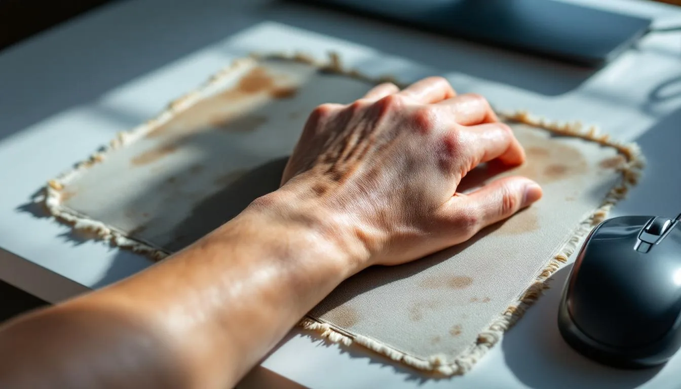 Jak nieprawidłowe korzystanie z podkładki pod myszkę niszczy twój nadgarstek