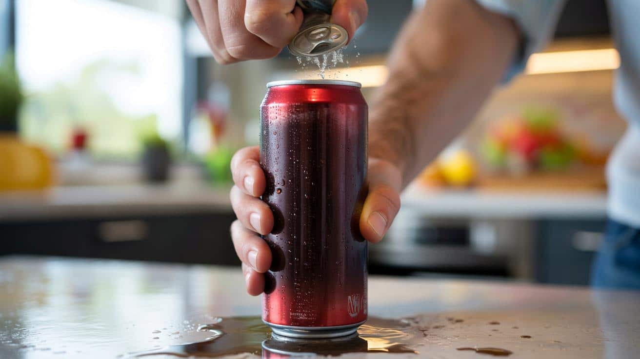 Jak otworzyć napój gazowany bez fontanny z puszki? Jeden trik robi różnicę
