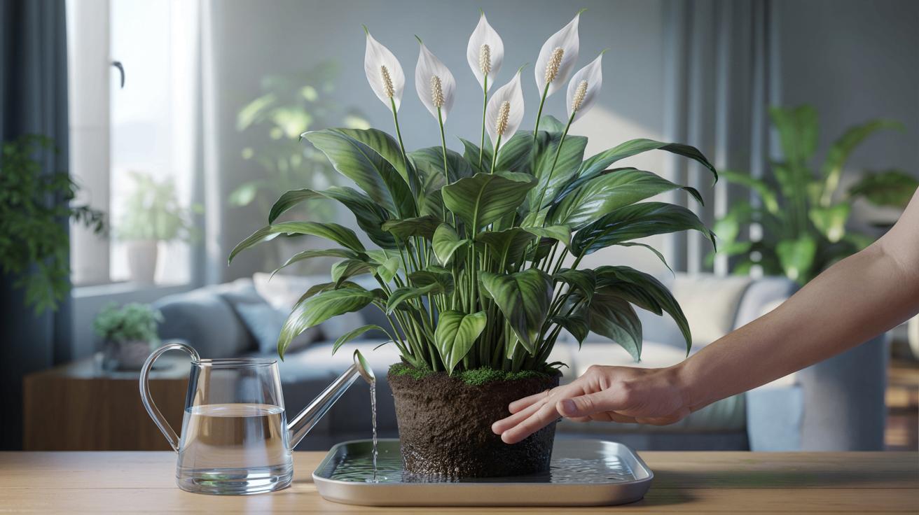 Jak podlewać skrzydłokwiat, żeby kwitł bez przerwy ? Prosty trik