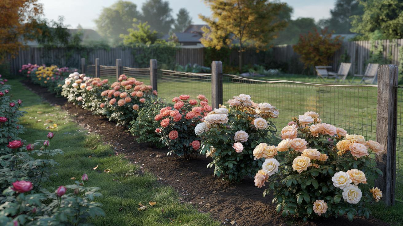 Jak posadzić róże wielokwiatowe przy ogrodzeniu, żeby kwitły do pierwszych przymrozków