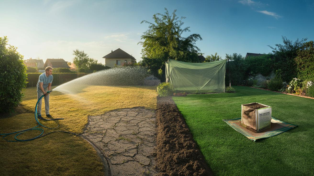 Jak posiać trawnik latem, żeby nie wypalił się w sierpniowe upały